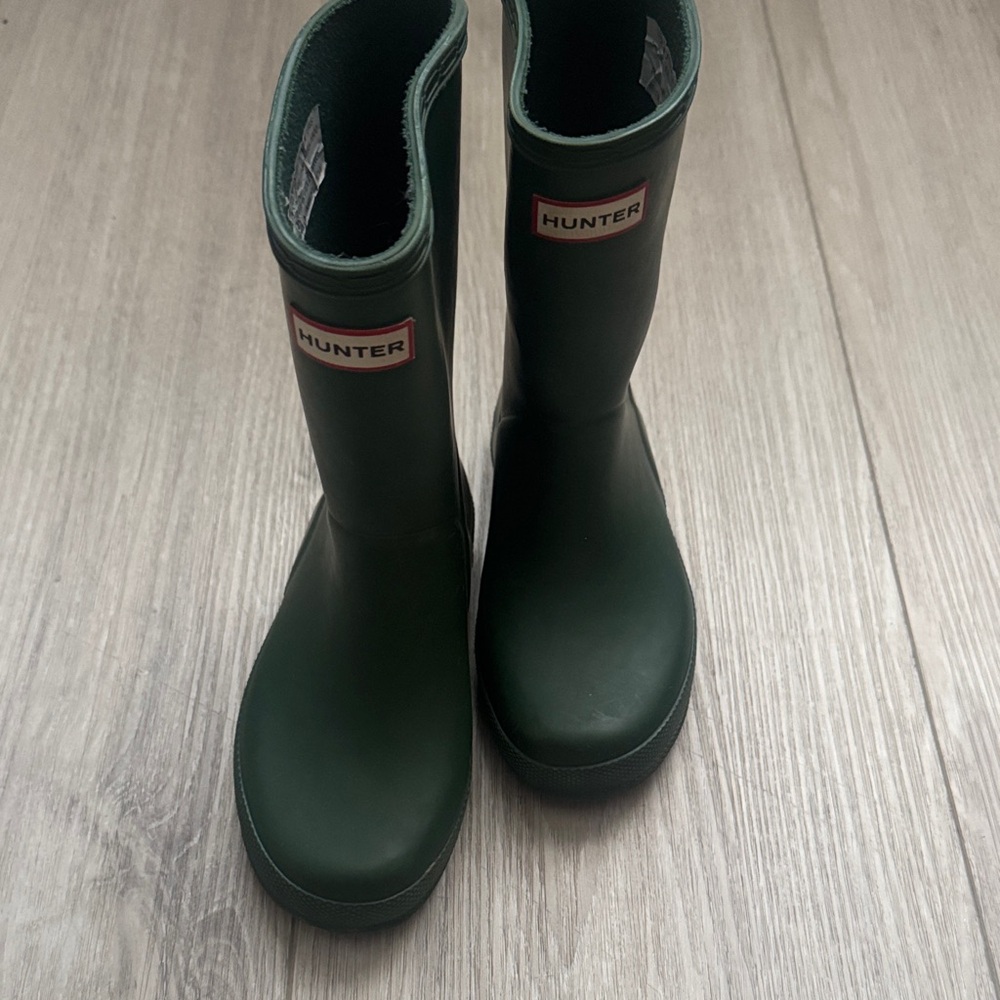 Hunter Dark Green Waterproof Boots